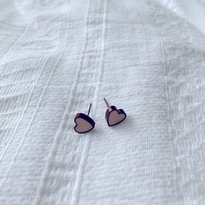 Heart-shaped studs